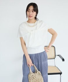 CRAFT STANDARD BOUTIQUE 【2点SET】ストール付きノースリーブニットプルオーバー