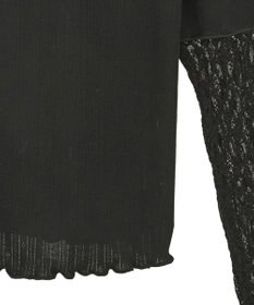 earth music&ecology レース×アイレットプルオ－バー