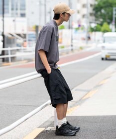 WEGO 【撥水/速乾/ウエストゴム/ユニセックス着用ITEM/MLサイズ展開】ナイロンイージーバギーカーゴショーツ