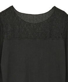 earth music&ecology レース×アイレットプルオ－バー