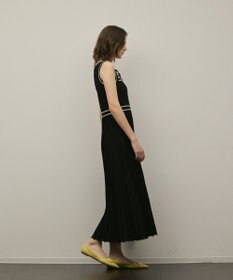 GRACE CONTINENTAL バイカラーボウタイニットワンピース