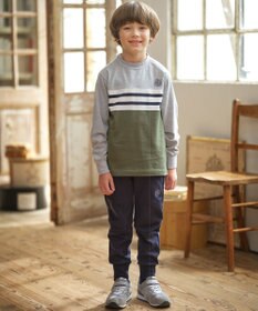 J.PRESS KIDS 【100-130cm】ボーダーミックス カットソー