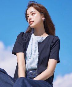 Tiaclasse L 【新色追加・洗える・UVケア・接触冷感】サマーニット半袖カーディガン