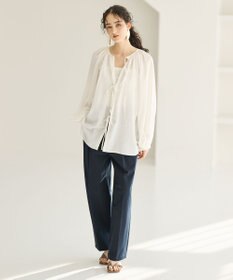#Newans 2WAYシアーボレロブラウス