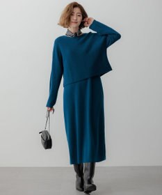 23区 S 【洗える】レイヤードニットツイン ワンピース