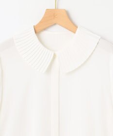 組曲 S ライトデシン プリーツブラウス