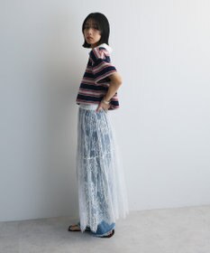 Green Parks エムブレム刺繍ショートボーダーカットソー