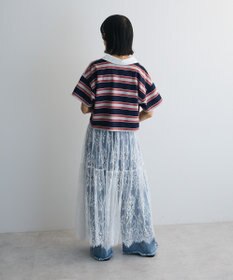 Green Parks エムブレム刺繍ショートボーダーカットソー