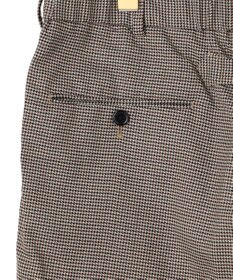 J.PRESS MEN 【J.PRESS ORIGINALS】【UNISEX】Wool Polyester Gunclub Check Piped Stem Nontuck Slacks