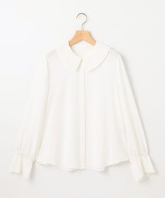 組曲 S ライトデシン プリーツブラウス