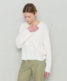 JOSEPH 【洗える】シルクコットン　Vネックニット