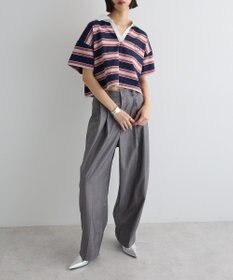 Green Parks エムブレム刺繍ショートボーダーカットソー