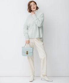 23区 L クリアウールサキソニー テーパードパンツ