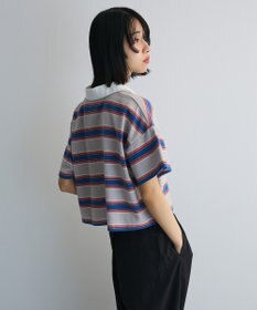 Green Parks エムブレム刺繍ショートボーダーカットソー