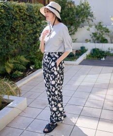 ANY L 【洗濯機可/ウエストゴム】プリントパンツ