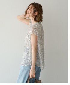 YECCA VECCA シアードット柄ブラウス