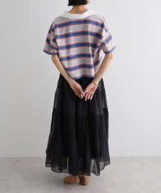 Green Parks エムブレム刺繍ショートボーダーカットソー