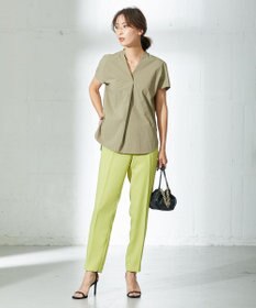 ICB L 【新色追加・洗える】 FluidBackSatin ドロストパンツ