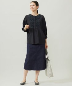 自由区 S シアージオメトリックジャカードプルオーバー ブラウス