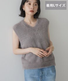 AMERICAN HOLIC 【選べる丈】シャギーニットベスト