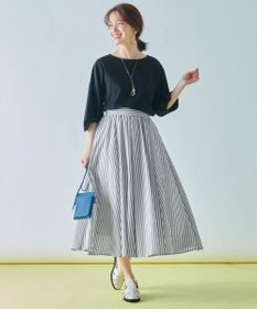 ANY 【接触冷感】シルケットスムース ツイストスリーブトップス