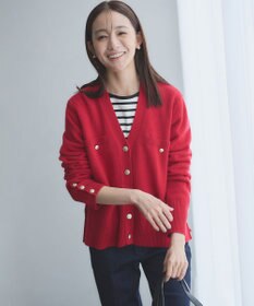 組曲 【WEB限定】ウールカシミヤミックス カーディガン
