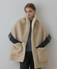 GRACE CONTINENTAL フェイクミンクストール