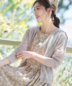 Tiaclasse シアーショートカーディガン