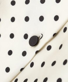 YECCA VECCA ドットパネル柄リボンブラウス