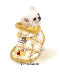 PET PARADISE ディズニー くまのプーさん ポンチョ 《チェック柄》 小型犬