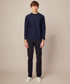 JOSEPH ABBOUD 【オーガニックコットン使用】インレーボーダー Tシャツ