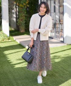 ANY リングドットボタンカーディガン