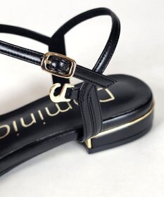 Dominic3 バイカラー Tストラップサンダル