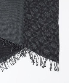 JOSEPH HOMME シルクカシミヤ　プリーツストール　オーナメント柄