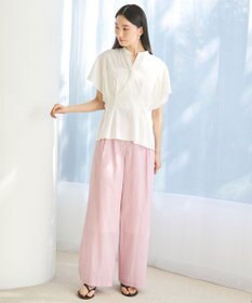 UNFILO L シアーワイドパンツ