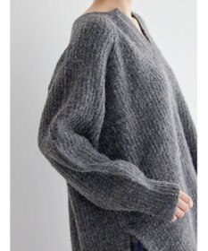 AMERICAN HOLIC ミックスヤーンカフタンニットプルオーバー