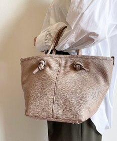 Hekhèr Le Style de Vie 【日本製 / 2WAY】シュリンクレザー ノットハンドバッグ