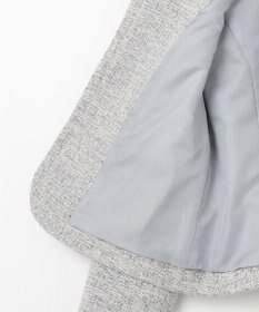 ANY SIS L 【洗える】ライトストレッチ ツイード ジャケット