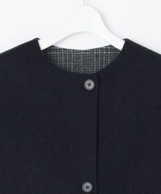 J.PRESS LADIES L 【リバーシブル】ウールナイロン リバー チェック ミドル コート