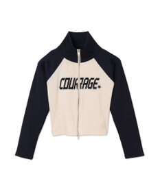 WEGO ダブルジップワッペンロゴラグランロンT