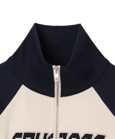 WEGO ダブルジップワッペンロゴラグランロンT