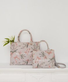 Maison de FLEUR すずらん柄ゴブランスクエアトートバッグ