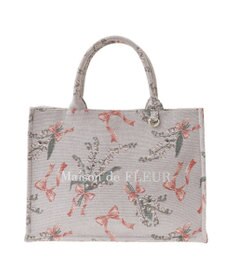 Maison de FLEUR すずらん柄ゴブランスクエアトートバッグ
