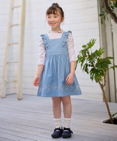 ANY KIDS 【チェリーベリーシリーズ】フルーツ 刺繍 ジャンパースカート