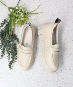 INTER-CHAUSSURES 【BUSSOLA】厚底デザインソールローファー