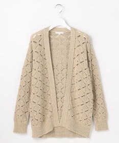 自由区 ジオメトリックモチーフ カーディガン