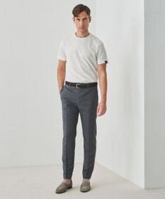 GOTAIRIKU ロングセラー【洗える/折り目加工/シワになりにくい/ウエストアジャスター】ウォッシャブル サマーウール100％パンツ_定番色(ノータック)25年モデル