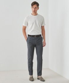 GOTAIRIKU ロングセラー【洗える/折り目加工/シワになりにくい/ウエストアジャスター】ウォッシャブル サマーウール100％パンツ_定番色(ノータック)25年モデル