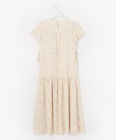 Feroux 【洗える】フラワープリントドロスト ワンピース