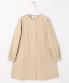 J.PRESS LADIES 【洗える】ソロテックス ドライツイル ノーカラー コート